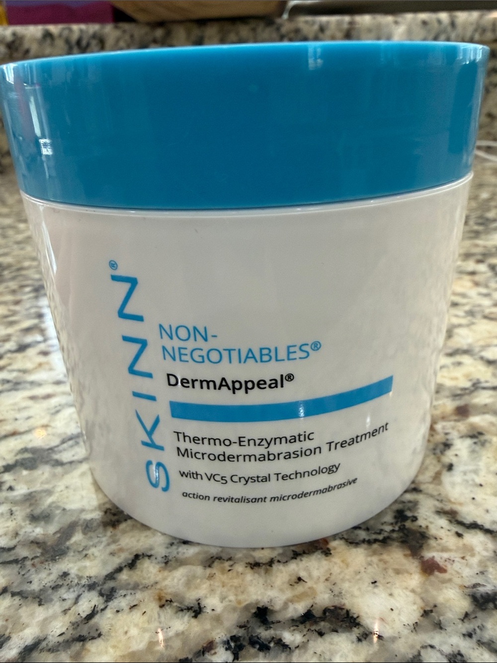 SKINN DermAppeal Thermo-Enzymatic Microdermabrasion Treatment - White & Blue